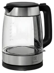 Electrolux E4GK1-4GB čierna / Rýchlovarná kanvica / 2200 W / 1,7 l / sklo a nerez (E4GK1-4GB)