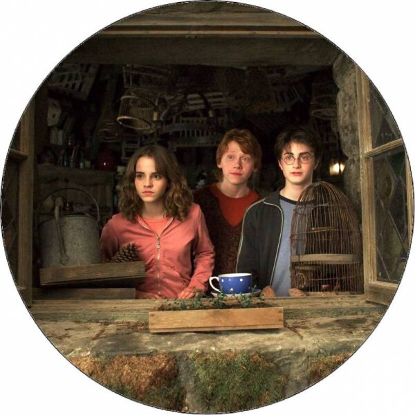 Jedlý papier Harry Potter, Hermiona a Ron v okne 19,5 cm - Pictu Hap - Pictu Hap
