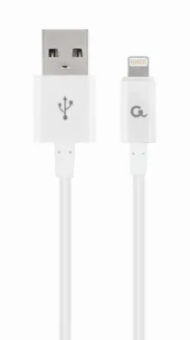 Gembird USB kábel Ligtning pre Apple zariadenia 2 m biela / USB 2.0 (CC-USB2P-AMLM-2M-W)