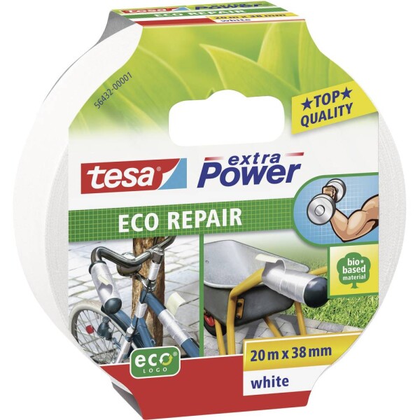 Tesa ECO REPAIR 56432-00001-00 páska so skleným vláknom tesa® Extra Power biela (d x š) 20 m x 38 mm 1 ks; 56432-00001-00