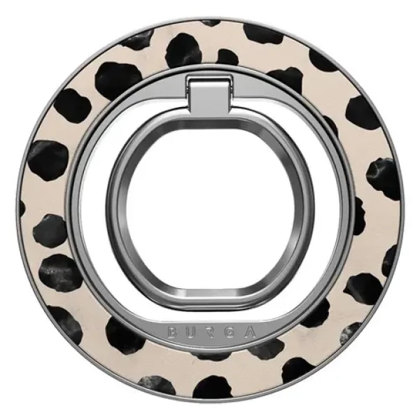Burga Magnetic Ring Holder strieborná, Almond Latte / Prsteňový držiak telefónu / Magnetické uchytenie (FA_01MR_MAGNETIC_RING_SILVER)