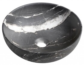 SAPHO - RONDANE keramické umývadlo na dosku priemer 41cm, carnico marmor AR435CM
