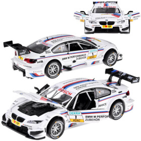 Auto kovové športový model BMW M3 DTM mierka 1:32 zvuky svetla