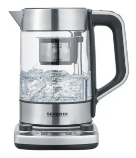 Severin WK 3422 strieborná / Rýchlovarná kanvica / 3000W / 1.7 l / nerez + sklo (WK 3422)