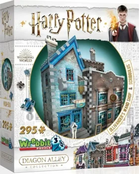 WREBBIT 3D puzzle Harry Potter: Obchod s prútikmi pána Olivandera a Scribbulus