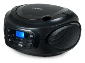 BigBen CD62NUSBBT čierna / Prenosný CD prehrávač / MP3 / FM / BT / 4X LR14 (8bcd62nusbbt)
