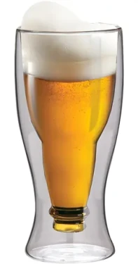 Maxxo Beer 350 ml / Termo pohárik / borosilikátové sklo, dvojitá stena (8595235809570)