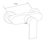 MEXEN/S - Tord sprchový stĺp vrátane sprchovej batérie Royo, chróm 72240200-00