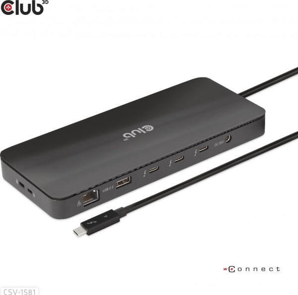 Club3D Dokovací stanice Thunderbolt 11v1, 3xUSB-C, 3xUSB-A, PD CSV-1581 Club 3D