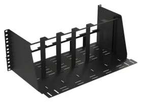Lanview Polica do racku 4U pre 6 mini PC čierna / Polica do racku / 19" / nosnosť 30 kg (LVR-MINIPC-BRACK-4UBL)