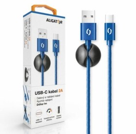 Aligator Premium Dátový kábel 2A USB-C modrá (DATKP15)