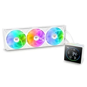 Thermaltake TH360-S V3 ARGB Sync biela / AIO vodný chladič CPU / 3,95 "LCD / 3x 120 mm / 500-2500 RPM (CL-W472-PL12SW-A)
