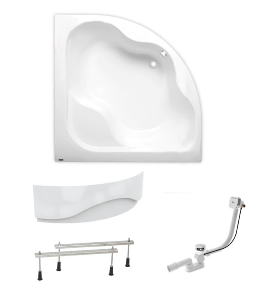 Rohová vaňa Laguna Syntia Plus 150x150 cm akrylát ľavá aj pravá SIKOSY1500APNP SIKOSY1500APNP