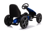 Mamido Mamido Detská šlapacia motokára Mercedes XMX610 modrá | ECO koža | Polohovateľné sedadlo