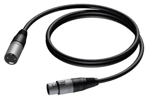 Procab XLR čierna / Kábel / XLR (M) - XLR (F) / 5 m (1KPCL118)