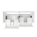 Kúpeľňová skrinka s umývadlom SAT B-Way 119x50x45 cm biela lesk BWAY2120WU2BI BWAY2120WU2BI