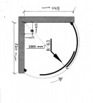 OLSEN SPA - Štvrťkruhová vanička Albatera BCLORC90V