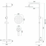REA - Sprchová sada s termostatom LUNGO Titan REA-P6386