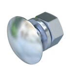 OBO Bettermann FRS 10X20 F 6407471 plochá okrúhla skrutka 10 mm 20 mm ocel pozinkované žiarom 50 ks; 6407471