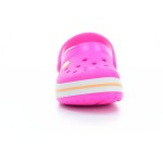 Papuče Crocs Crocband Clog K - Electric Pink/Cantaloupe 33 EUR