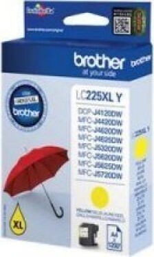 Brother originálny Wkład Atramentowy Brother LC-225XLYBP Žltý (Odnowione A+)
