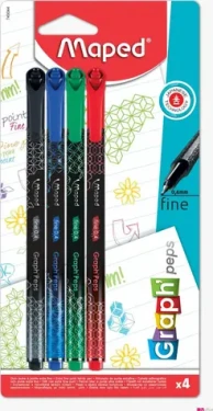 Maped Liner Graph´Peps Deco 4ks (155423)