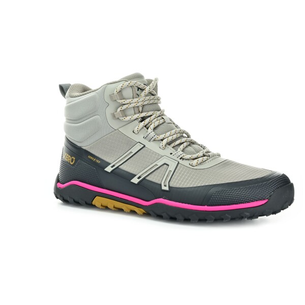 Xero Shoes Scrambler Trail Mid WP Dove/Fuchsia Purple dámske celoročné členkové barefoot topánky 38 EUR