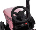 Mamido Mamido Detský elektrický traktor s vlečkou 12V 7Ah ružový