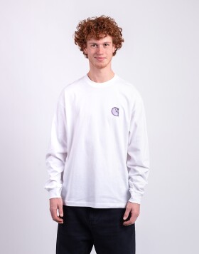 Carhartt WIP L/S Mind Your Head T-Shirt White L