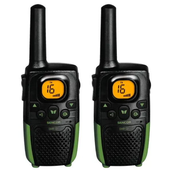 Sencor SMR 131 Twin / 2x vysielačka / LCD / dosah 7km / 16 kanálov (8590669303588)
