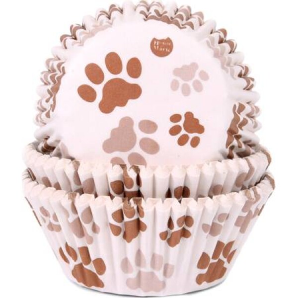 Cupcakes formy hnedé tlapky 50x33 mm - House of Marie - House of Marie