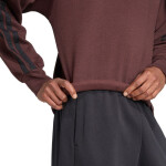 Pánska mikina adidas Essentials 3-Stripes Fleece brown JX0742 pánske oblečenie 2 XL