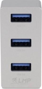 LMP USB-C Tiny Hub, 3 port USB-A hub - Silver