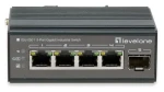 LevelOne IGU-0501 čierna / Priemyselný switch / 4X GE / 1x SFP / Neriadený / DIN lišta (IGU-0501)