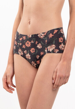 Lama Laser Cut L-POL 5027 MD-N Midi nohavičky S-2XL black-flowers XL
