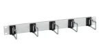 EFB 699980.1 sivý / Vyväzovací panel / 19" / 1U / 5x oceľová úchytka 75 mm (699980.1)