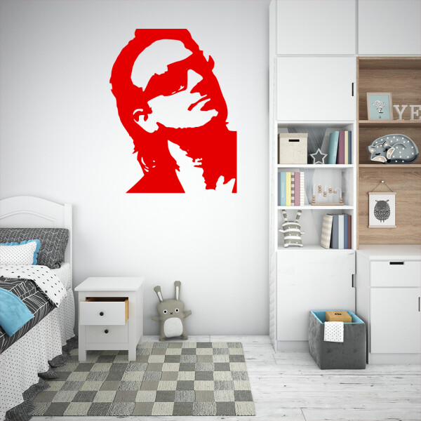 Veselá Stena Samolepka Bono Vox (U2) Farba: červená, Veľkosť: 60 x 46 cm