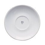 Bella Rose Porcelánová podšálka 15 cm – srdiečko uprostred