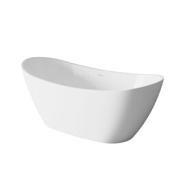 INVENA - Voľne stojaca vaňa 160 cm Astri so sifónom AN-03-160-F