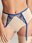 Panache Rosa Suspender Brief cobalt/latte 10794