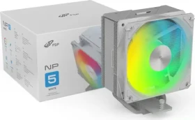 FSP NP5-WA biela / Chladič CPU / 120 mm / 800-1600 RPM / 28 dB / 4 heatpipes / PWM / Intel + AMD (POO0000032)