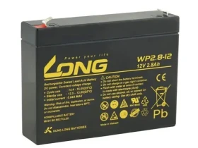 Long WP2.8-12 / Olovený akumulátor / 12V / 2,8Ah / F1 (PBLO-12V002,8-F1A)