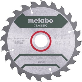 Metabo 628676000 pílový kotúč 190 x 30 x 1.4 mm Počet zubov (na palec): 24 1 ks; 628676000