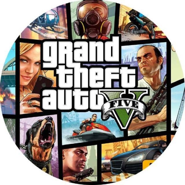 Jedlý papier GTA five 19,5 cm - Pictu Hap - Pictu Hap