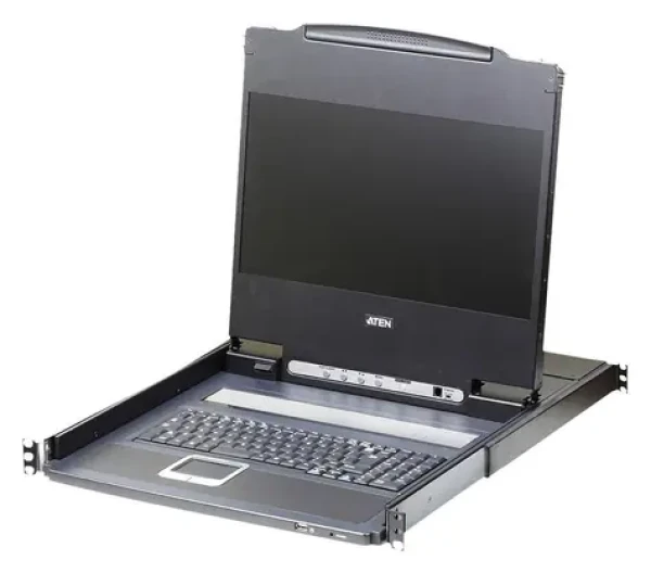 Aten Console 17,3" LCD FullHD čierna / KVM konzola / DVI/HDMI / USB / rack 19" 1U / klávesnica, touchpad (CL6700MW-ATA-2XK06UG)