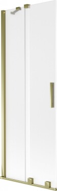MEXEN/S - Velar dvojkrídlová posuvná vaňová zástena 70 x 150, dekor, zlatá 896-070-000-31-50