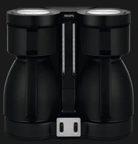 Krups KT 8501 Duothek Thermo čierna / Kávovar na prekvapkávanú kávu / 1700 W / 2x termoska (KT 8501 DUOTHEK THERMO)