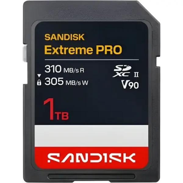 SanDisk Extreme PRO SDXC 1TB / Pamäťová karta / UHS-II V90 / čítanie 310 MB/s / zápis 305 MB/s (SDSDXDE-1T00-GN4IN)
