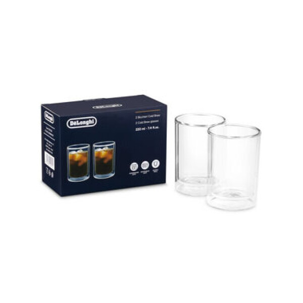 DeLonghi DLSC324 sada pohárov na cold brew / 2ks / 220ml / termopoháre / borosilikátové sklo (DLSC324)