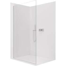 CERANO - Sprchová zástena Walk-in Crystal Ľ/P - 8 mm - bezvzperový systém - chróm, transparentné sklo - 110x200 CER-8050BD6801
